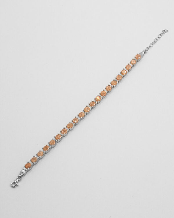 Coral Spark – Turkish 925 Silver Bracelet
