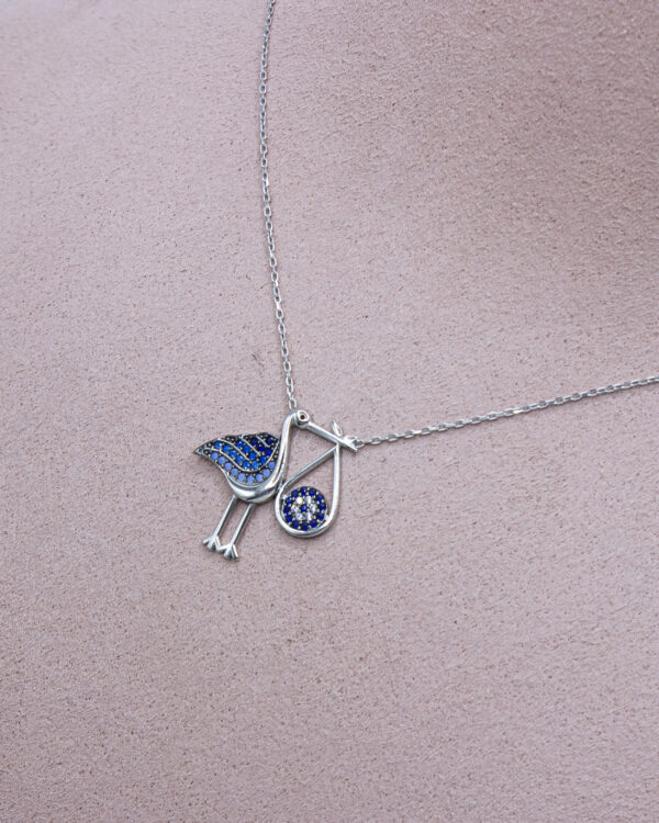 Bird with Message Turkish 925 Silver Necklace – A Symbol of Freedom and Meaning