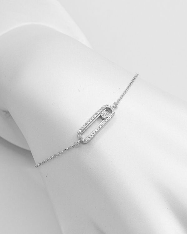 Slider Sparkle Turkish 925 Silver Bracelet