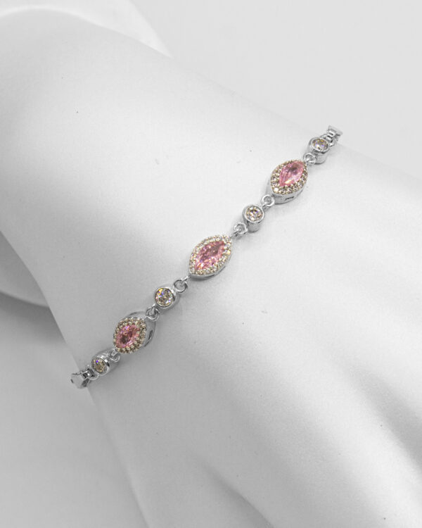 Marquise Sparkle Crystal Turkish 925 Silver Bracelet