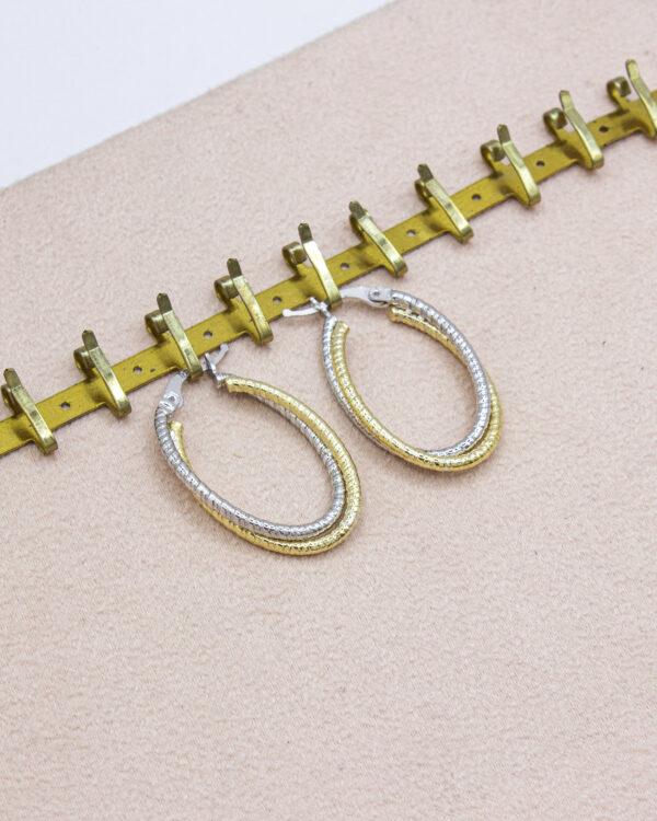 Double Wave Turkish 925 Silver Hoops