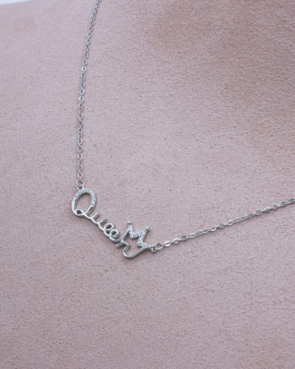 Royalty Script Turkish 925 Silver Necklace