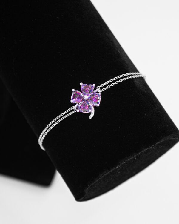 Intertwined Hearts Turkish 925 Silver Bracelet