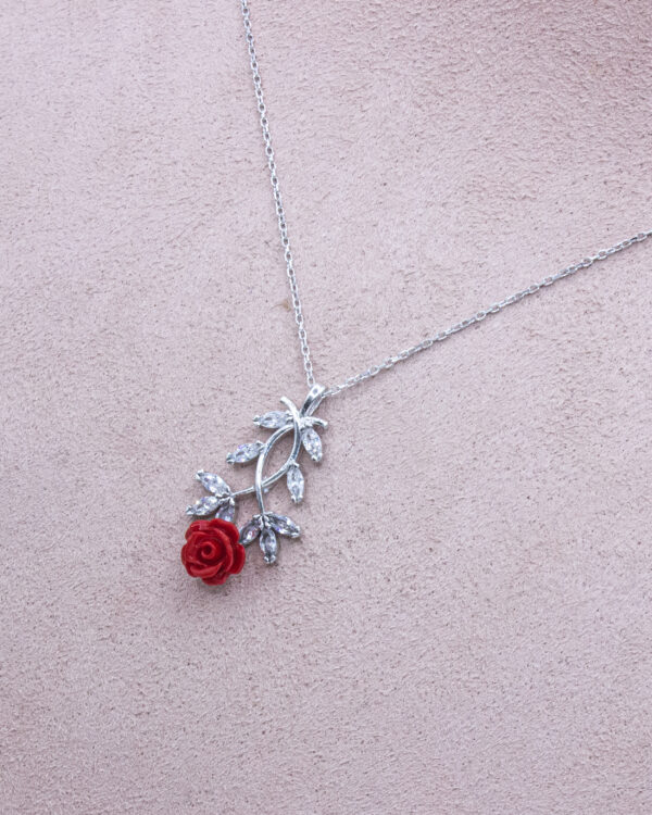 Forest Rose Turkish 925 Silver Necklace