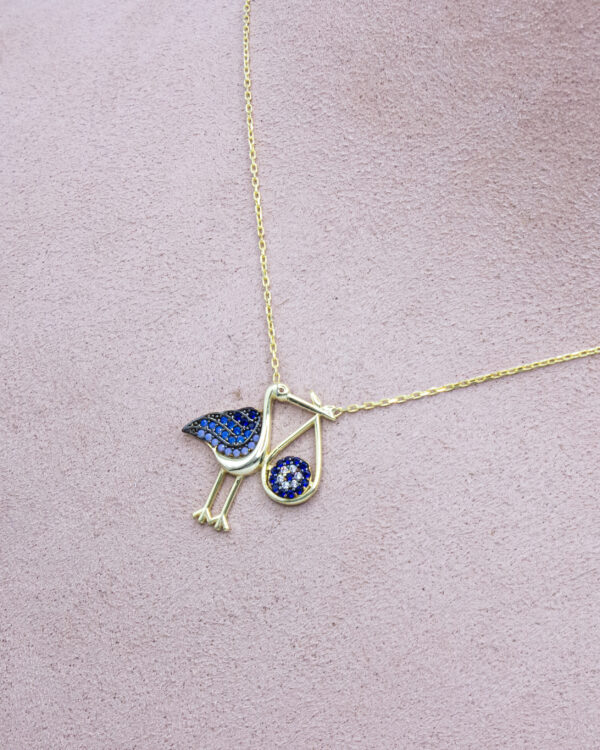 Bird with Message Turkish 925 Silver Necklace – A Symbol of Freedom and Meaning - Image 2