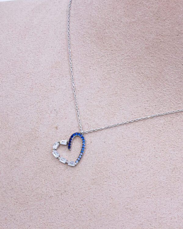 Colorful Heart – Turkish 925 Silver Necklace - Image 2