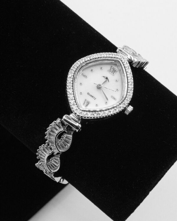 Crystal Eye Oval Turkish 925 Silver Watch