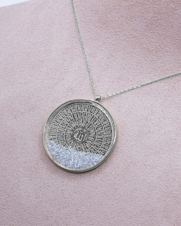99 Names of Allah Medallion Necklace – Turkish 925 Silver Jewelry - Image 3