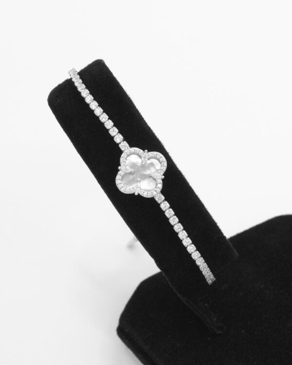 Intertwined Elegance Turkish 925 Silver Bracelet - Image 2