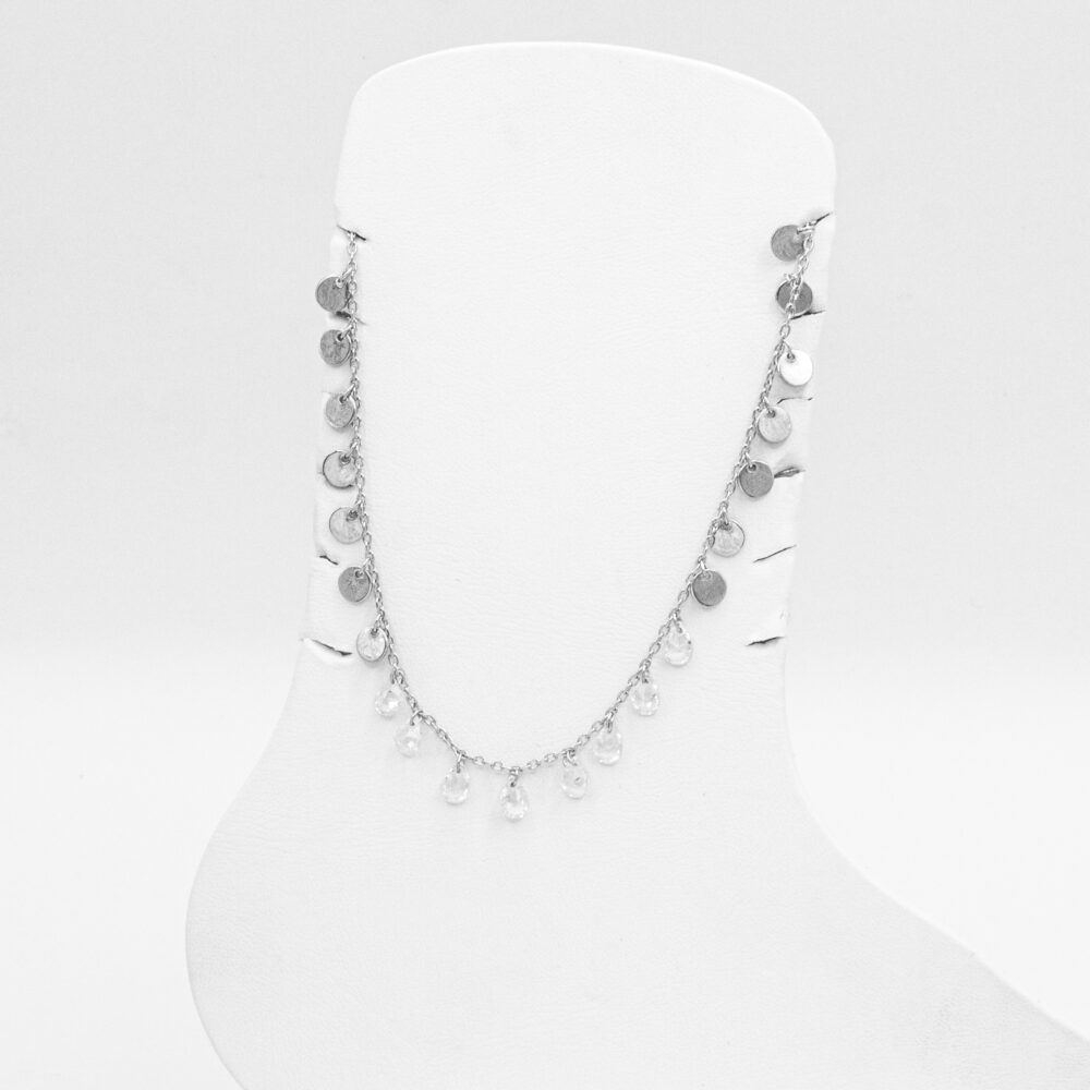 Shimmering Cascade – Turkish 925 Silver Anklet