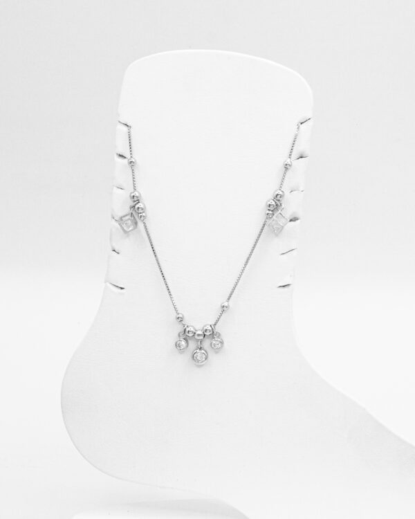 Modern Elegance – Turkish 925 Silver Anklet