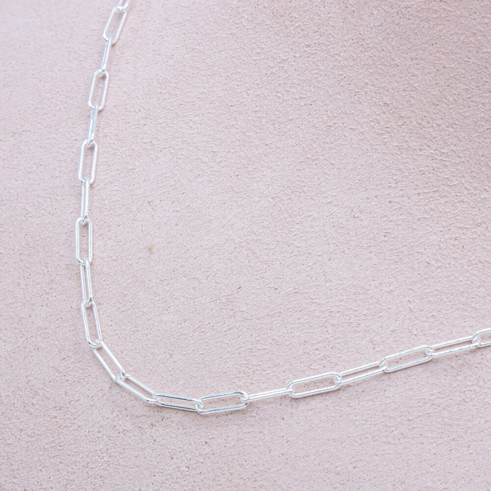 Modern Paperclip – Turkish 925 Silver Chain