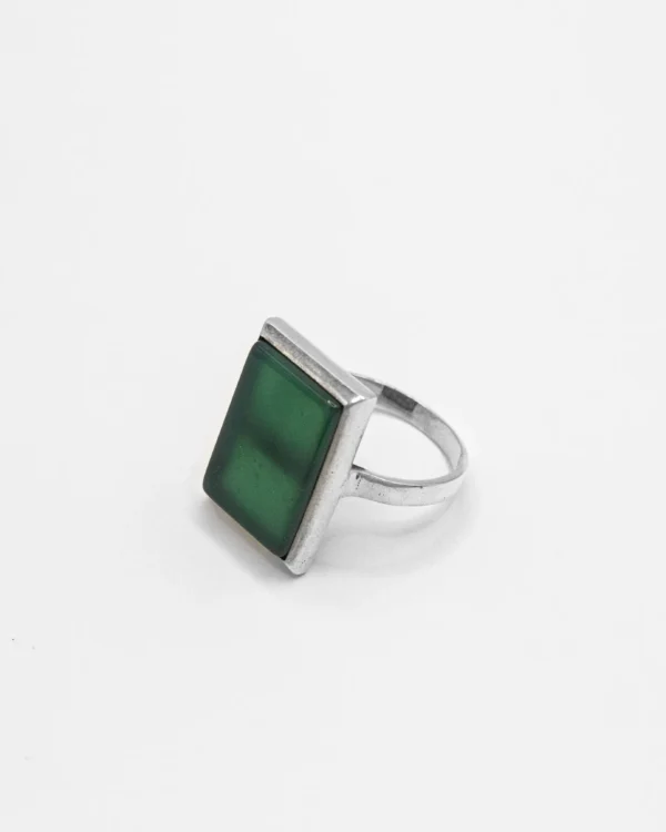 Bold Onyx Bar Turkish 925 Silver Men's Ring - Image 3