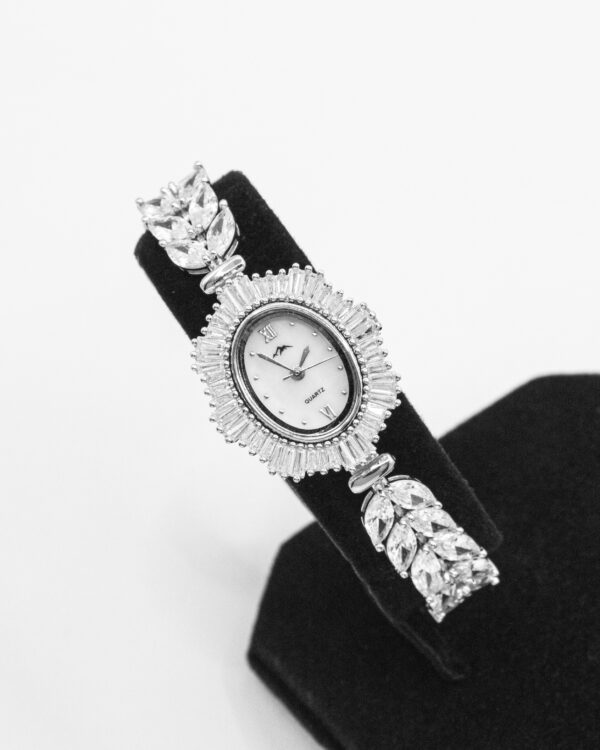 Crystal Leaf – Turkish 925 Silver Watch