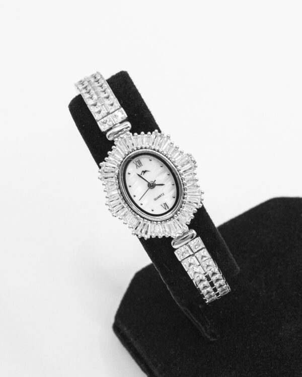 Diamond Pave Grandeur – Turkish 925 Silver Watch