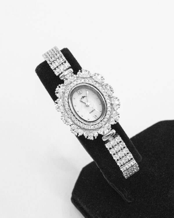 Scalloped Sparkle – Turkish 925 Silver Watch