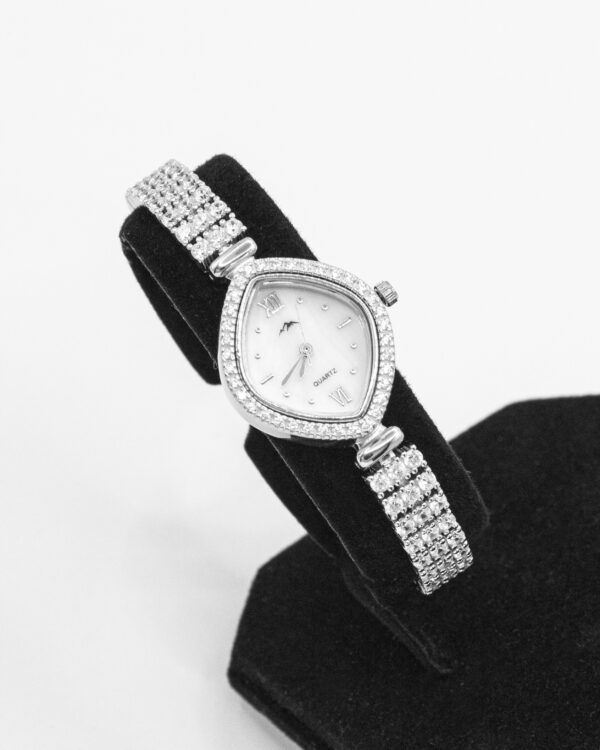 Crystal Pave Couture – Turkish 925 Silver Watch