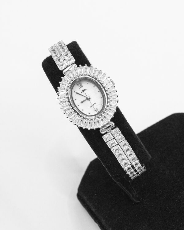 Diamond Pave Grandeur – Turkish 925 Silver Watch